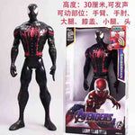 Action Toy 30cm Marvel Avengers Toy Thanos Hulk Spiderman Iron Man Captain America Thor Black Panther With Sound And Light