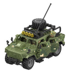 Military Patrol German Opel truck anti-aircraft gun Weapon Building Blocks WW2 Army Soldiers Brinquedos Bricks Classic Kids Toys