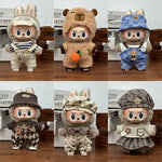 Fashion Clothes Ropa Labubu Clothes Outfit Doll Accessories For 15/17cm Labubu V2 V1 Plush Doll's Suspenders Suit