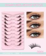 GROINNEYA Cat Eye Lashes Create Natural Look Half Eye Lashes With Winged Ends For Extended Eyelash For Daily Use