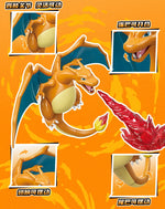 In Stock KEEPPLEY Pokemon 02 Charizard Gengar Gardevoir Dragonite Garchomp Eevee Venusaur Blastoise Assembled Movable Model Toys