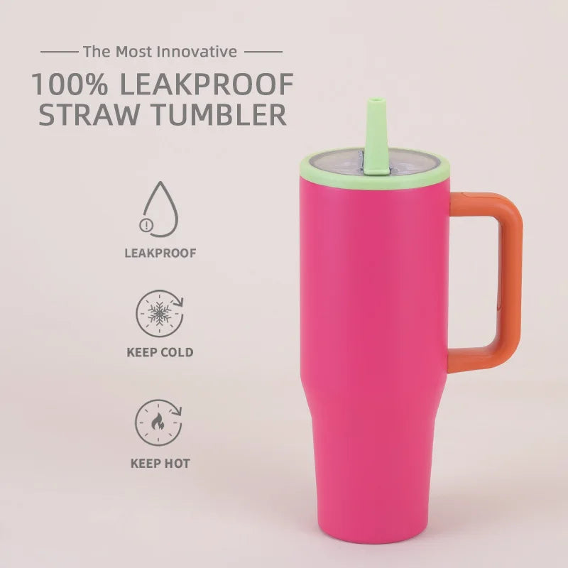 40 Oz Vacuum Flask Cup Thermos water Bottle Thermal Mug Large Capacity Stainless Steel Cold and Hot Tumbler Travel Car coffee