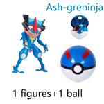 Pokemon Ball Toys Anime Figure Charizard Pikachu Mewtwo Eevee Monster Action Deformation Pokeball Toys Figures Model Kids Gifts