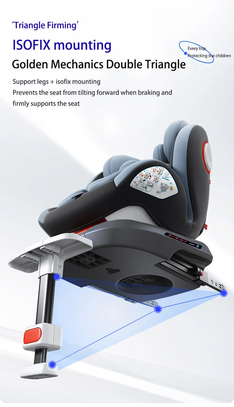 Baby Car Seats Infant Safety Car Seats Child Safety Booster Car Seats Convertible Child Safety Car Seats with Isofix for 0-12Y