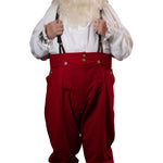 Adult Santa Claus Costume Suspender Jumpsuit Festival Fancy Dress Cosplay Clothing