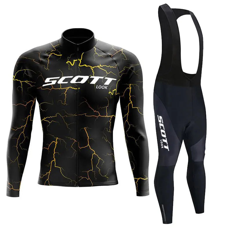 2025 Autumn Cycling Long Sleeve Jersey set Bike Uniform Sports Bicycle spring Clothing MTB Clothes Wear Maillot Ciclismo suit