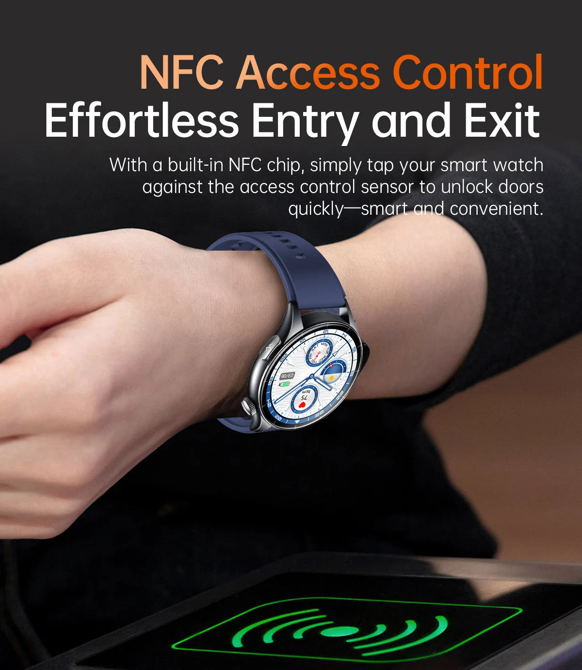 2025 New Health Analysis ECG+PPG Smart Watch Body Fat Uric Acid Blood Pressure Heart Rate Tracker NFC Smartwatch For Android IOS