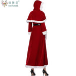 Christmas Costume Deluxe Suit Adult Women Cosplay Costume Santa Claus Funny Xmas Outfit New Year Party Fancy Clothing Premium