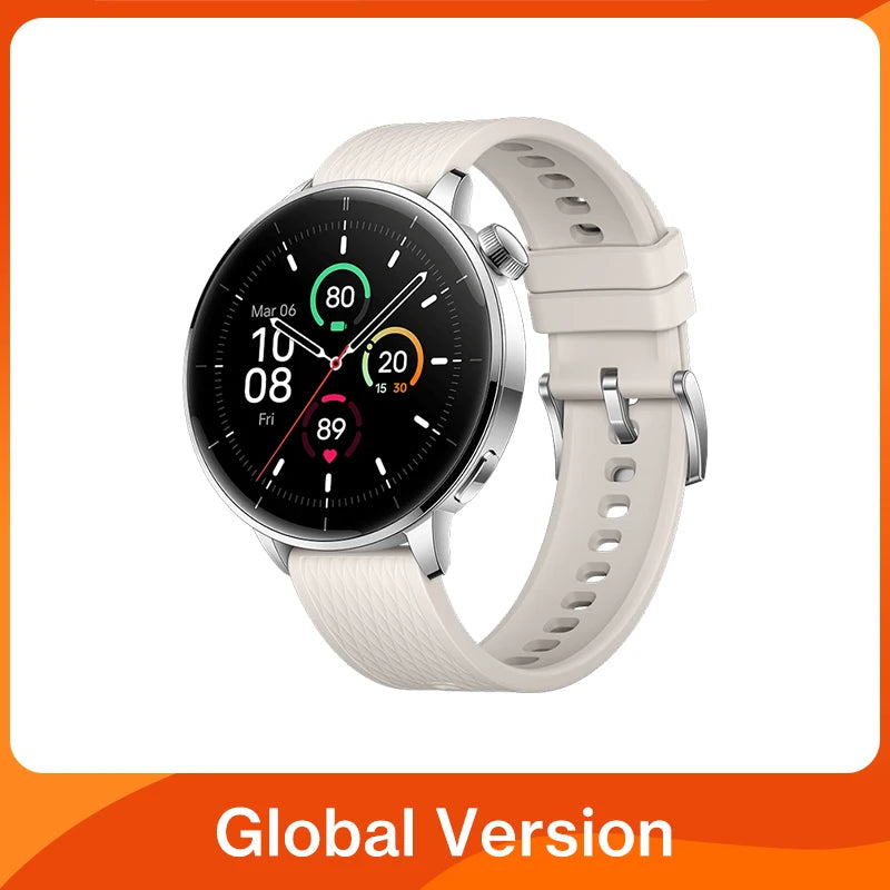 Global Version OnePlus Watch 3 43mm Smartwatch 1.32inches AMOLED Display Up to 60H Battery Life Wear OS by Google GPS NFC