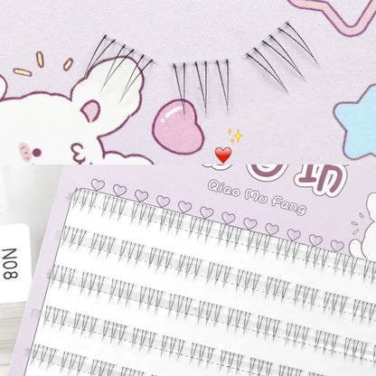 5-7mm Air Lower Eyelashes Fairy Fake LashesSegmented Natural Under Lashes Manga Bottom Lashes Makeup Eyelash Makeup Tool10 Rows