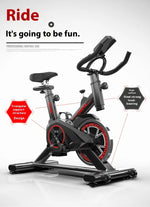 Ultra-Silent Indoor Fitness Bike For Weight Loss Home Use Steel Metal Gym Magnetic Brake System Spinning Bike