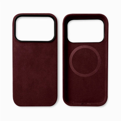 Premium Real Italian Imported Alcantara Magnetic Case for iPhone 17Pro 17Air 17 Pro Max with MagSafe Business Soft Touch Cover