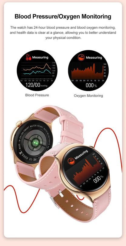 2025For HUAWEI Smart Watch Women GPS Trajectory Heart Rate Blood Pressure NFC Bluetooth Call 1.27inch AMLOED Smartwatches Ladies