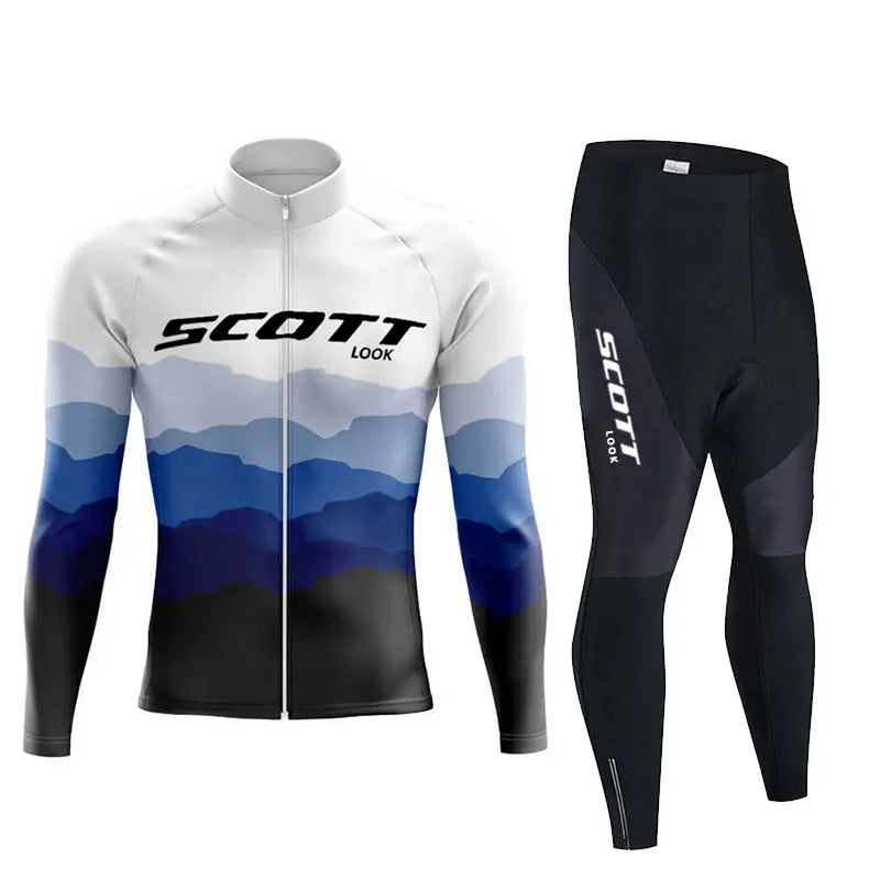 2025 Autumn Cycling Long Sleeve Jersey set Bike Uniform Sports Bicycle spring Clothing MTB Clothes Wear Maillot Ciclismo suit