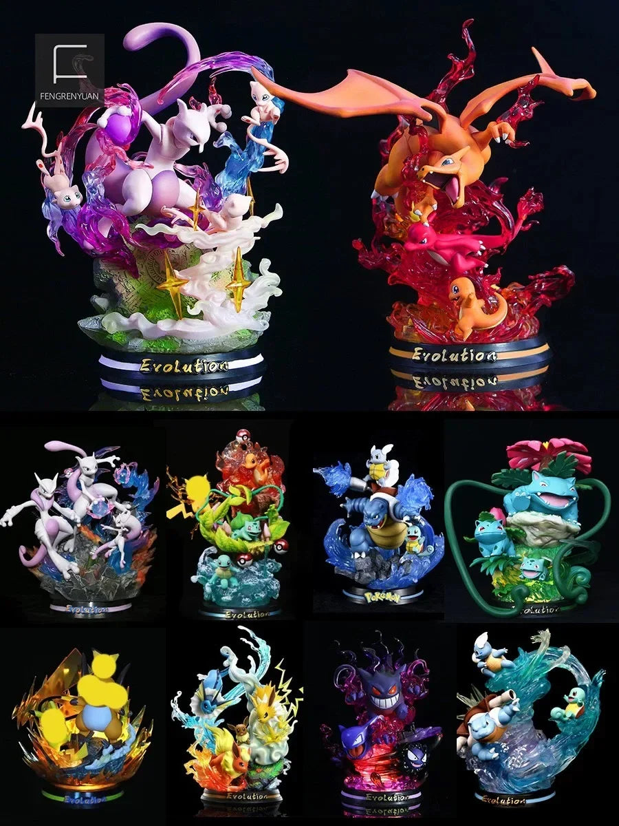 Pokemon Anime Figure Vulpix Scenes Version Figurine Toys PVC Model Collection Dolls surprise mystery box gift for a child