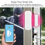Tuya WiFi Zigbee Door Sensor Window Sensor Contact Sensor For Smart Home Smart Life APP Remote Control for Yandex Alexa