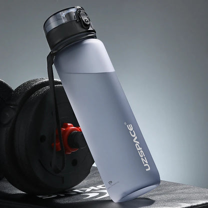 UZ Sports Water Bottle BPA Free Portable Leakproof Shaker Bottle Tritan Plastic Drinkware 500/1000ML Jug for Camping Gym School