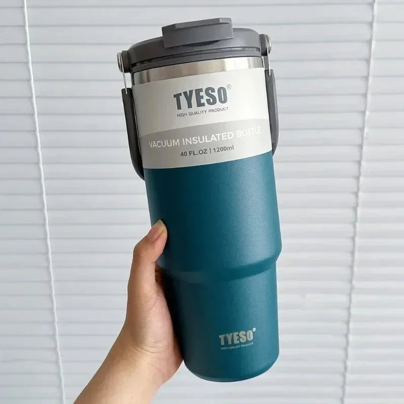 Tyeso Stainless Steel Coffee Cup Cold And Hot Double-layer Insulated Cup Tumbler Thermo Water Bottle Car Travel Mug Vacuum Cup