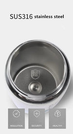 400/500ML Kids Water Bottle Cartoon Dinosaur Thermos Mug Baby Duck Billed Straw 316 Stainless Steel Vacuum Flasks Thermos Bottle