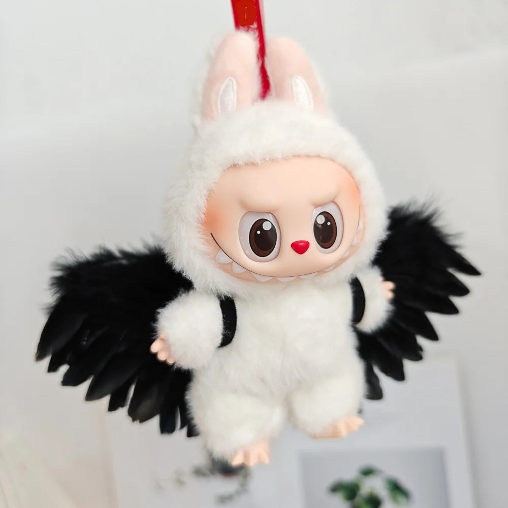 Doll Clothes For Labubu V1 V2 V3 Doll Plush Idol Doll Angel Wings Serise Decoration Accessories Diy Toy Sitting Party Fans Gift