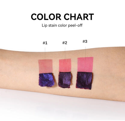 3 Colors Lip Stain Color Peel-Off Stick Set Long-lasting Waterproof Pink Liquid Lip Gloss No Fading And Non-stick Cup Lip Gloss