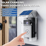 Smart Visual Doorbell with Solar Panel, Anti-Explosion Design, Real-Time Monitoring, Voice Distortion, Waterproof Cover