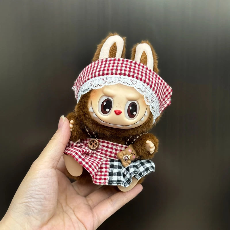 Mini Doll'S Clothes Outfit Accessories For Korea Kpop Exo 15-17cm Labubu Idol V1 V2 Overalls set Clothing Gift