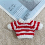 For Labubu'S Clothes Striped sweater outfit Match with hat pendant  Can match according to your preferences Labubu Accessories