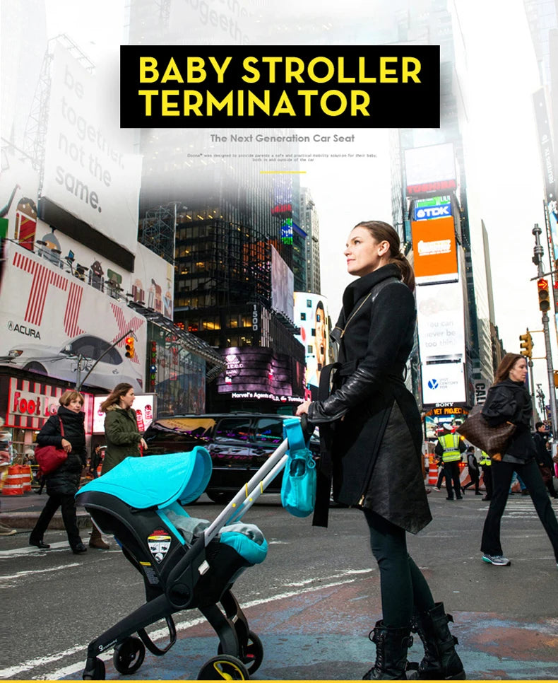 Ultralichte 4-in-1 Kinderwagen met Autostoel