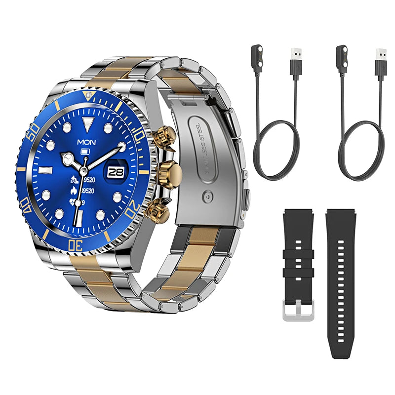 Smart Watch Man Aiweile AW12 High-End Luxury Smartwatch Fitness Tracker Sport Business Bluetooth Call for Xiomi IOS DIY Faces