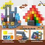 Creative Magnetic Building Block Bricks My Famous Scene World Architectural Set DIY Model Kids Toy Christmas Gifts for Boy Girls