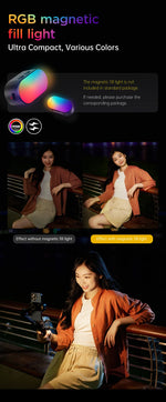 Smart XE 3-Axis Smartphone Gimbal Stabilizer with Fill Light