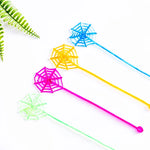 15Pcs Fun Kids Birthday Party Favor Mini Sticky Spider Web Toy Gift Bag Giveaway Pinata Filler Halloween Carnival Party Supplies