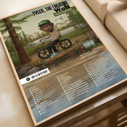 Rapper Tyler The Creator Flower Boy Poster Canvas Painting Modern Home Living Room Bedroom Caf É Bar Room Decoration Wall Art
