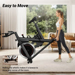 ROBORE CBE20 Stationary Exercise Bike, 136kg Capacity, Silent Belt Drive, Comfort Seat & iPad/Bottle Holders