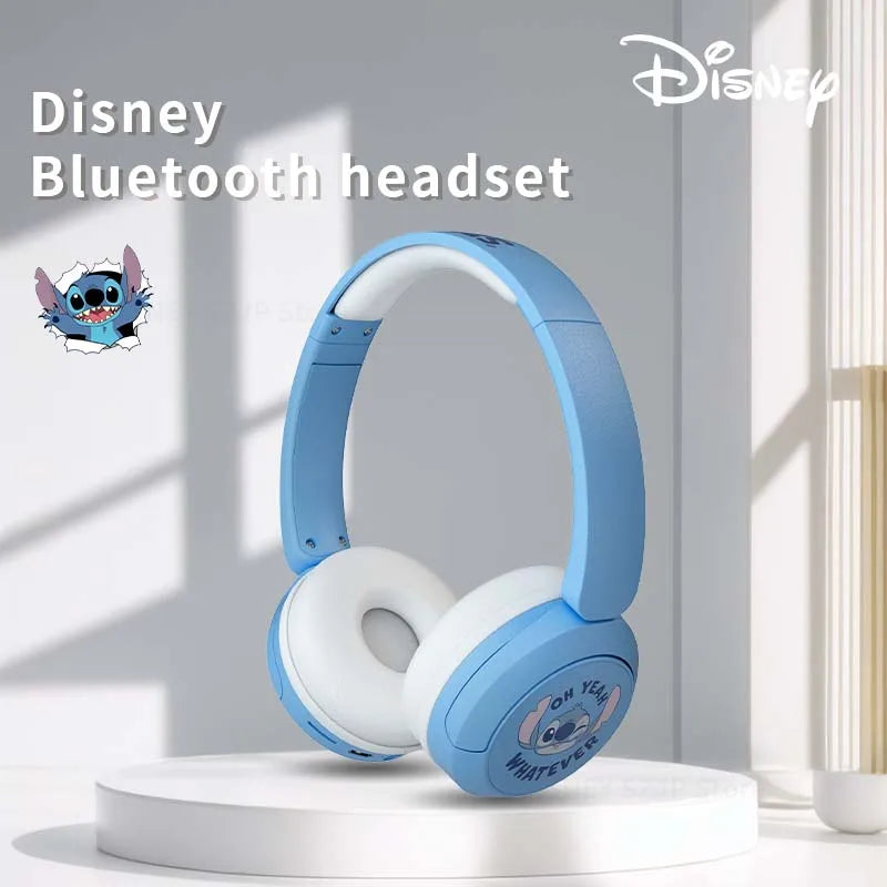 Disney Stitch P2961 Headphones Bluetooth Gaming Sport Over Ear Headset Noise Reduction Surround Sound Wireless Child Earphones