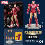 Marvel figure Splicing toys iron man MK1 MK2 MK3 MK4 MK5 MK6 MK7 Action figure model Birthday gift for children