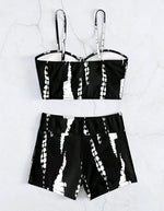 Bikiniset met hoge taille en trekkoord aan de voorkant (2025) - Damesbadkleding en strandkleding