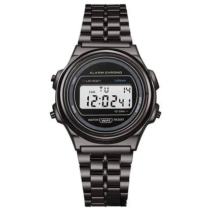 Retro Square Electronic Watches Digital Display Women Men Watch Rose Gold Silver Luxury Ladies Wristwatches Relojes Para Mujer