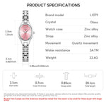 LIEBIG Stainless Steel Strap Quartz Watch Top Brand Luxury Elegant Wristwatches Fashion Automatic Watches For Women Reloj Mujer