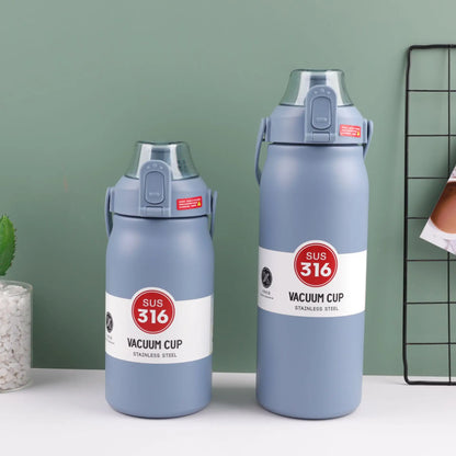 1.3L/1.7L Large Capacity Thermo Bottle Outdoor Mug Stainless Steel Thermos Water Bottle Portable Vaccum Flask Cold And Hot Tumbl