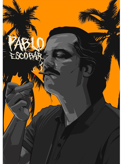 Lord Pablo Escobar Narcos Mugshot Poster Canvas Painting Colombian Drug Gangster Wall Art For Living Room Home Decoration
