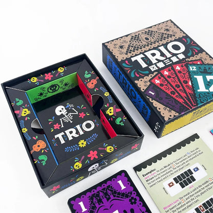 Trio – Jeu de Cartes Stratégique pour Famille, Amis & Couples | Jeu de Soirée Amusant & Interactif