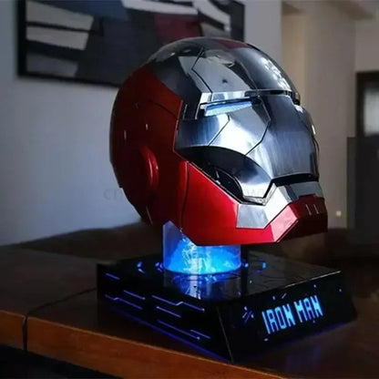 1/1 Iron Mk5 Man The Avengers Helmet Wearable And Transformable Voice-Activated Electric Opening Closing Collection Decoration