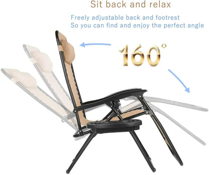 Ensemble de chaises longues pliantes Homfa avec table