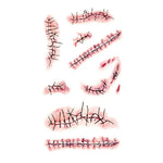 Movie Horror Chucky Halloween Girl Costume, Child Play Toddler Chucky Costume Gift with Scar Tattoo Sticker Gift