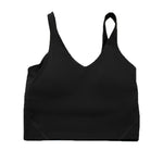 Sports yoga bra with a gathered U-back