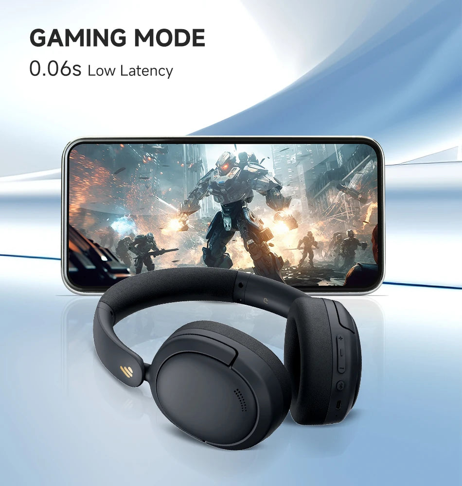 Edifier W800BT Pro Wireless Headphones Bluetooth 5.4 Over-ear Headset -44dB Active Noise Cancelling Hi-Res Audio 45H Playtime