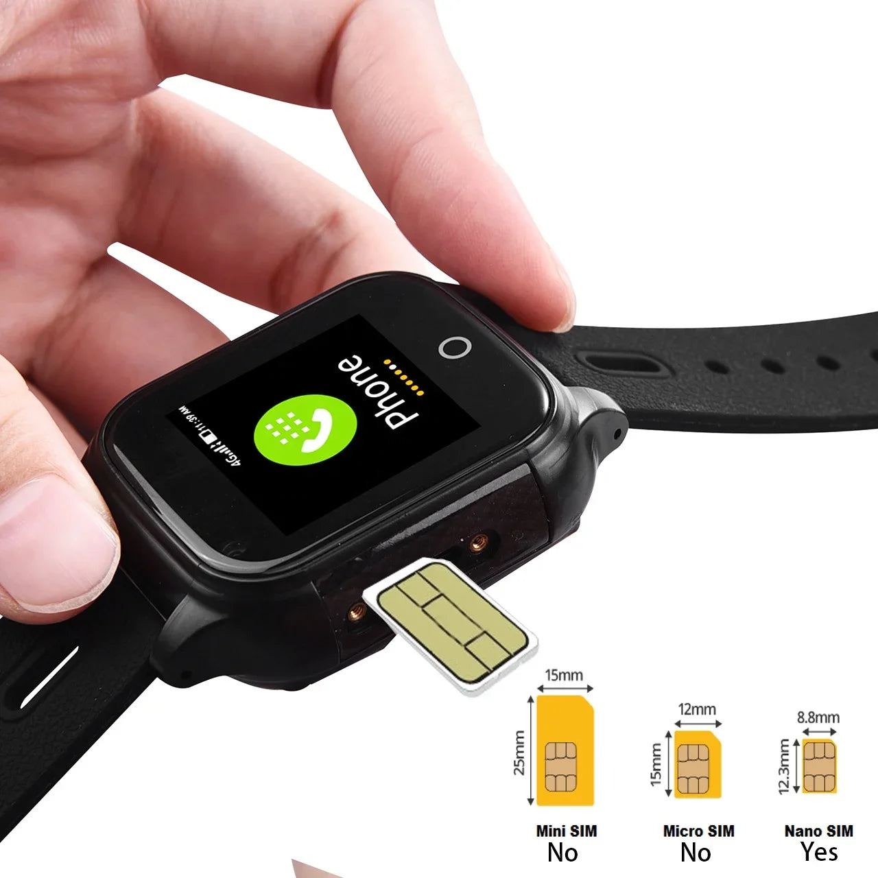 4G Elderly Smart Watch GPS Tracker Video Call SOS Heart Rate Monitoring IOS Android GPS+WIFI+LBS Positioning Smart Clock FA66S