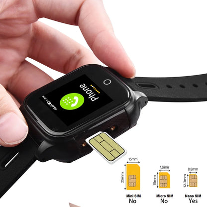 4G Elderly Smart Watch GPS Tracker Video Call SOS Heart Rate Monitoring IOS Android GPS+WIFI+LBS Positioning Smart Clock FA66S